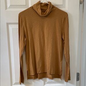 NWT Madewell Mustard Turtleneck Long Sleeve Top